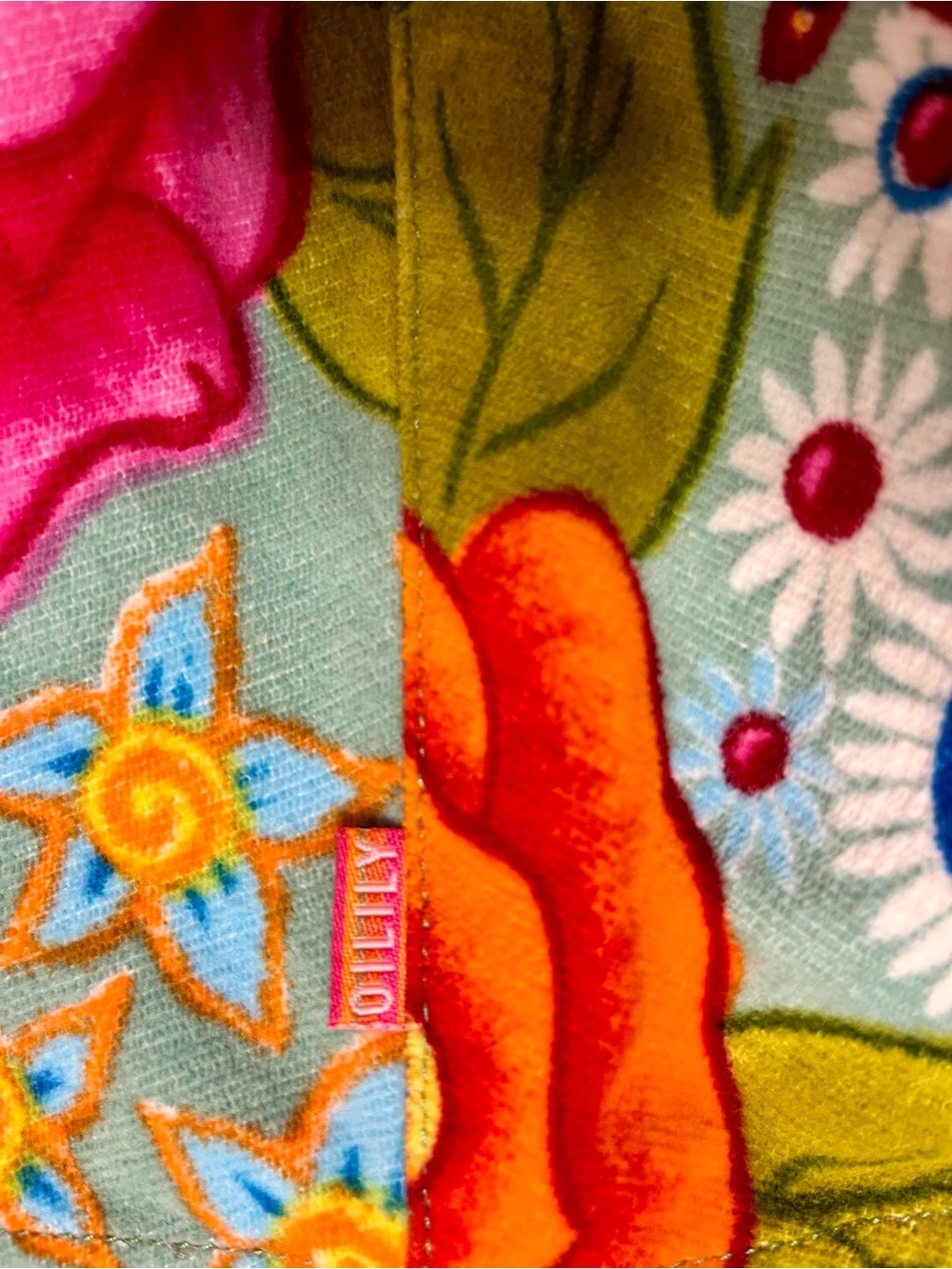Oilily Floral A-Line Skirt size 38 Made in India - Picture 3 of 4